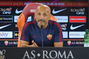 ROME, ITALY - AUGUST 27: AS Roma coach Luciano Spalletti attends a press conference at Centro Sportivo Fulvio Bernardini on August 27, 2016 in Rome, Italy. (Photo by Luciano Rossi/AS Roma via Getty Images)
